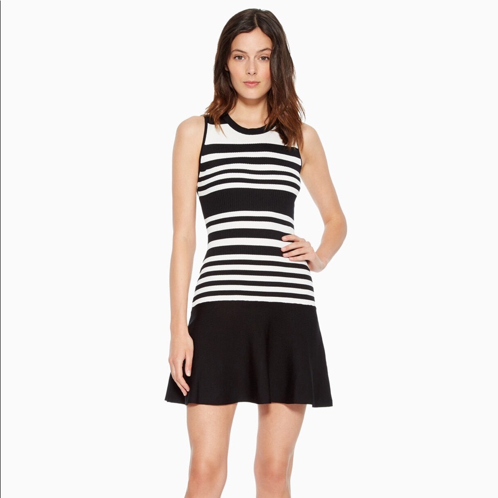Parker PENNY STRIPED KNIT DRESS